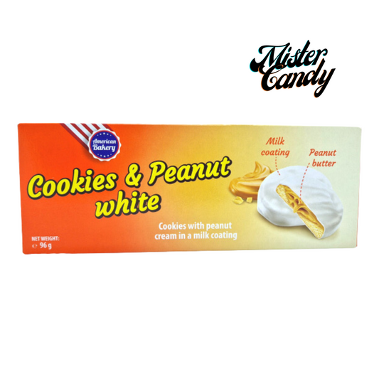 American Bakery Cookies & Peanut White 96g (USA) (Mindesthaltbarkeitsdatum: 26.03.2025)