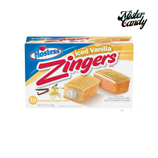 Hostess Zingers Iced Vanilla - 360g 10er (USA)(Mindesthaltbarkeitsdatum: 14.02.2025)