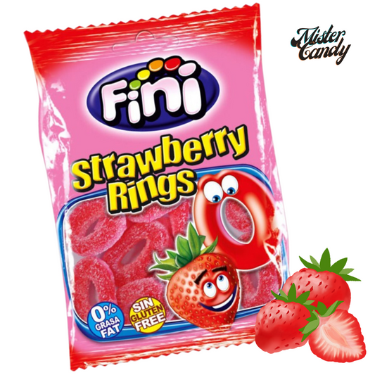 Fini Strawberry Rings Halal 75g (Spanien)(Mindesthaltbarkeitsdatum: 28.02.2026)