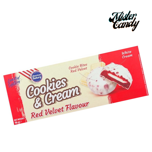 American Bakery Cookies & Cream Red Velvet 96g (USA) (Mindesthaltbarkeitsdatum: 26.06.2025)