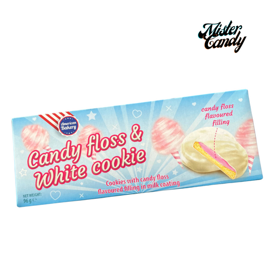 American Bakery Candyfloss & White Cookie 96g (USA) (Mindesthaltbarkeitsdatum: 25.03.2025)